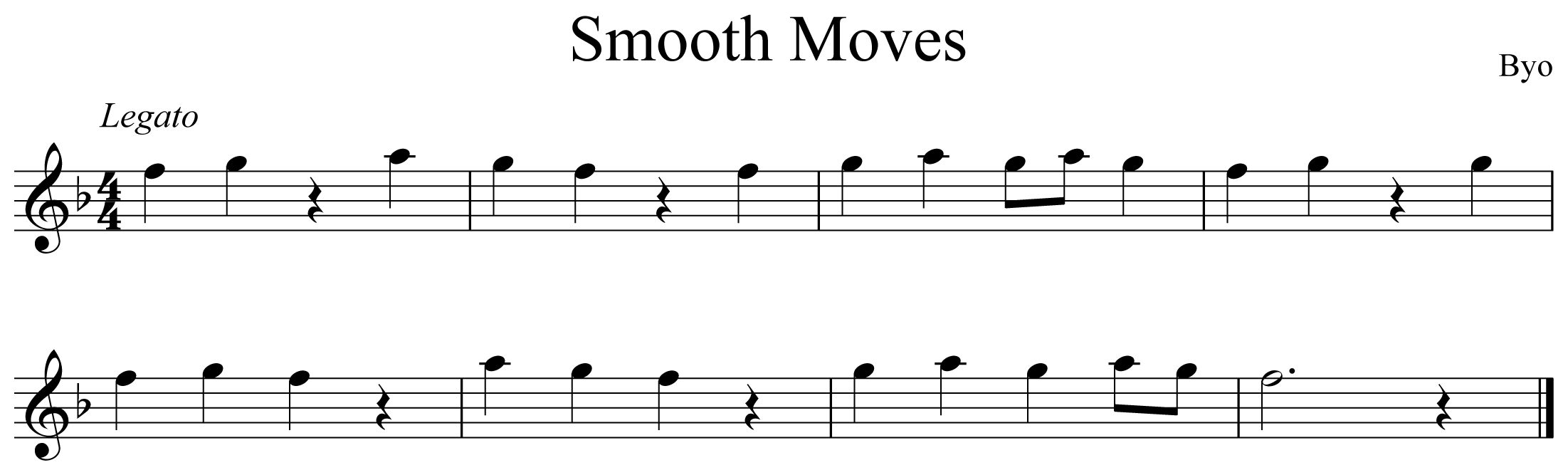 Smooth Moves Music Notation Flute