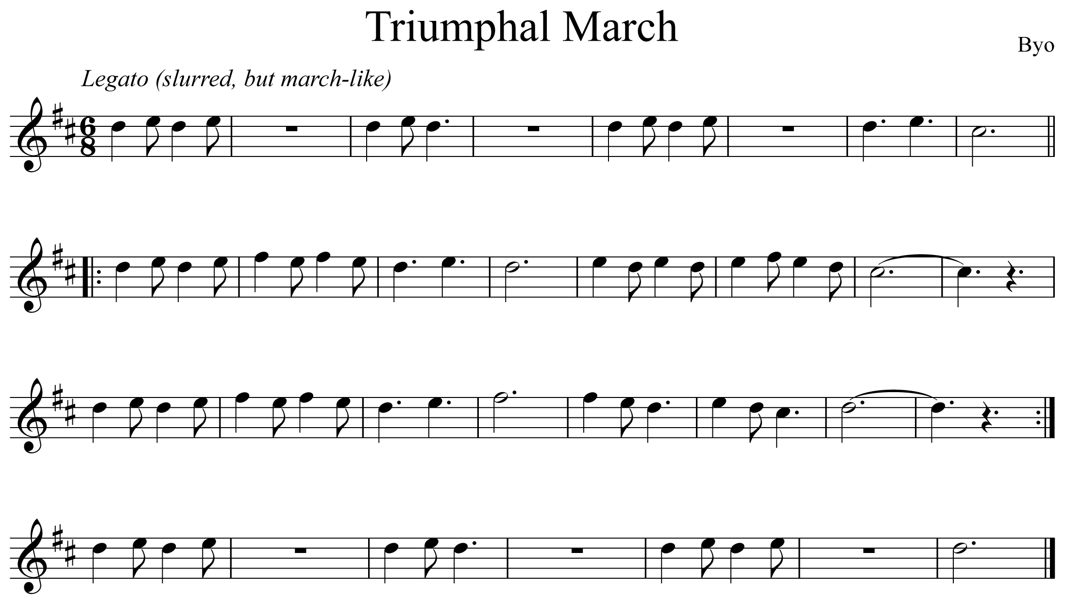 Triumphal March Music Notation Saxophone