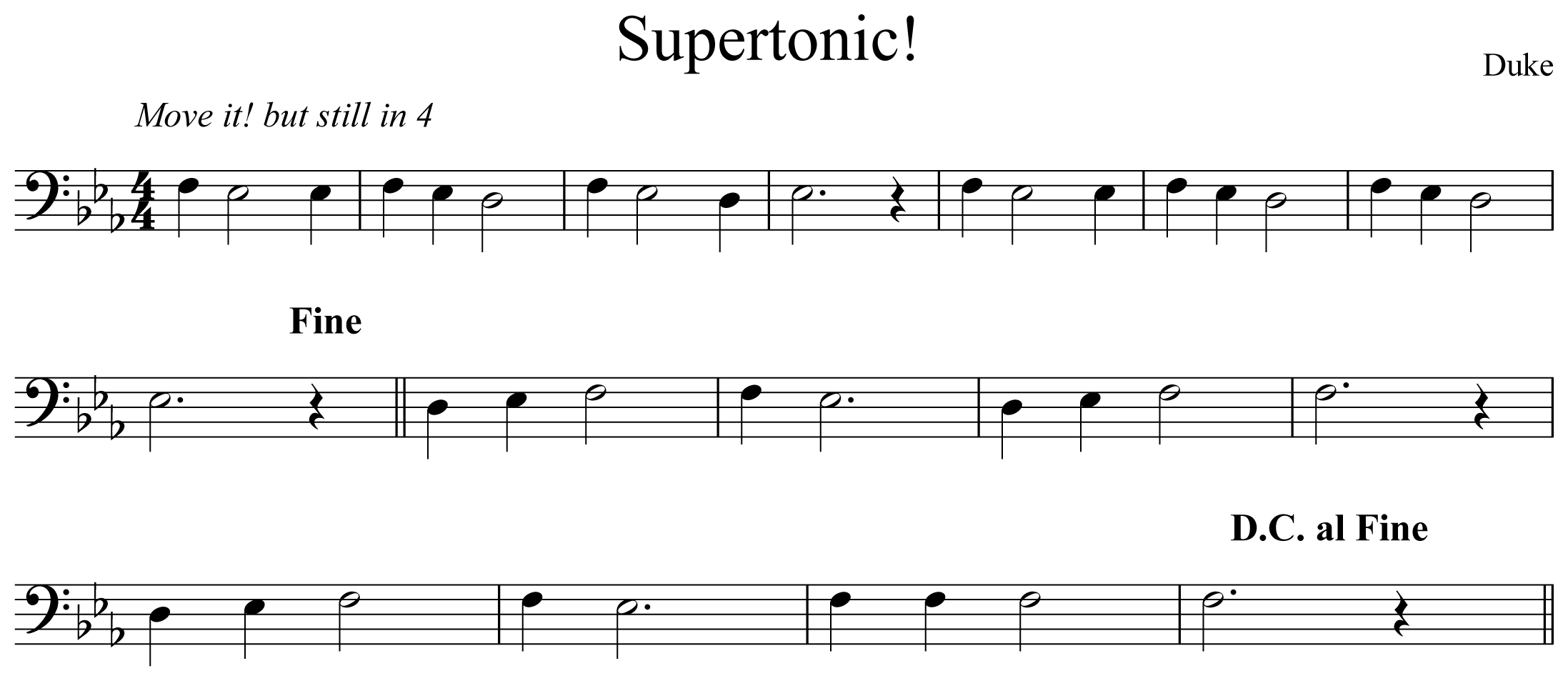 Supertonic! Notation Euphonium