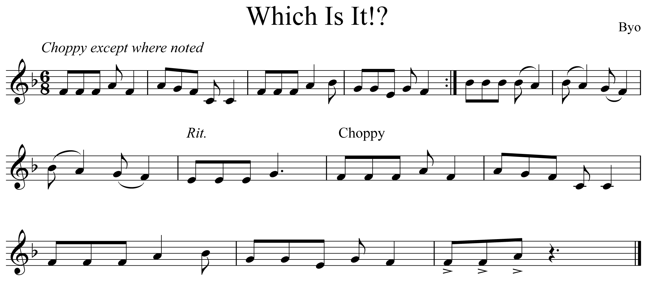 Which is it?! Notation Clarinet