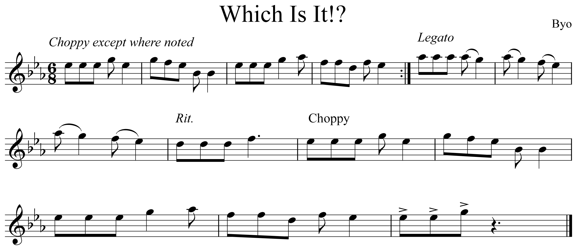 Which is it?! Notation Flute