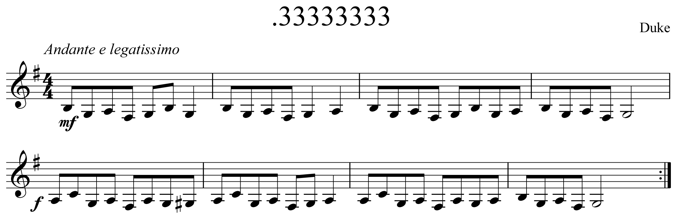 .33333333 Notation Clarinet