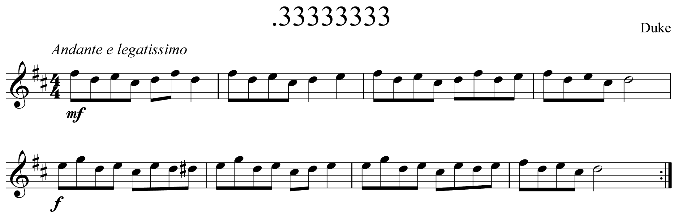 .33333333 Notation Saxophone