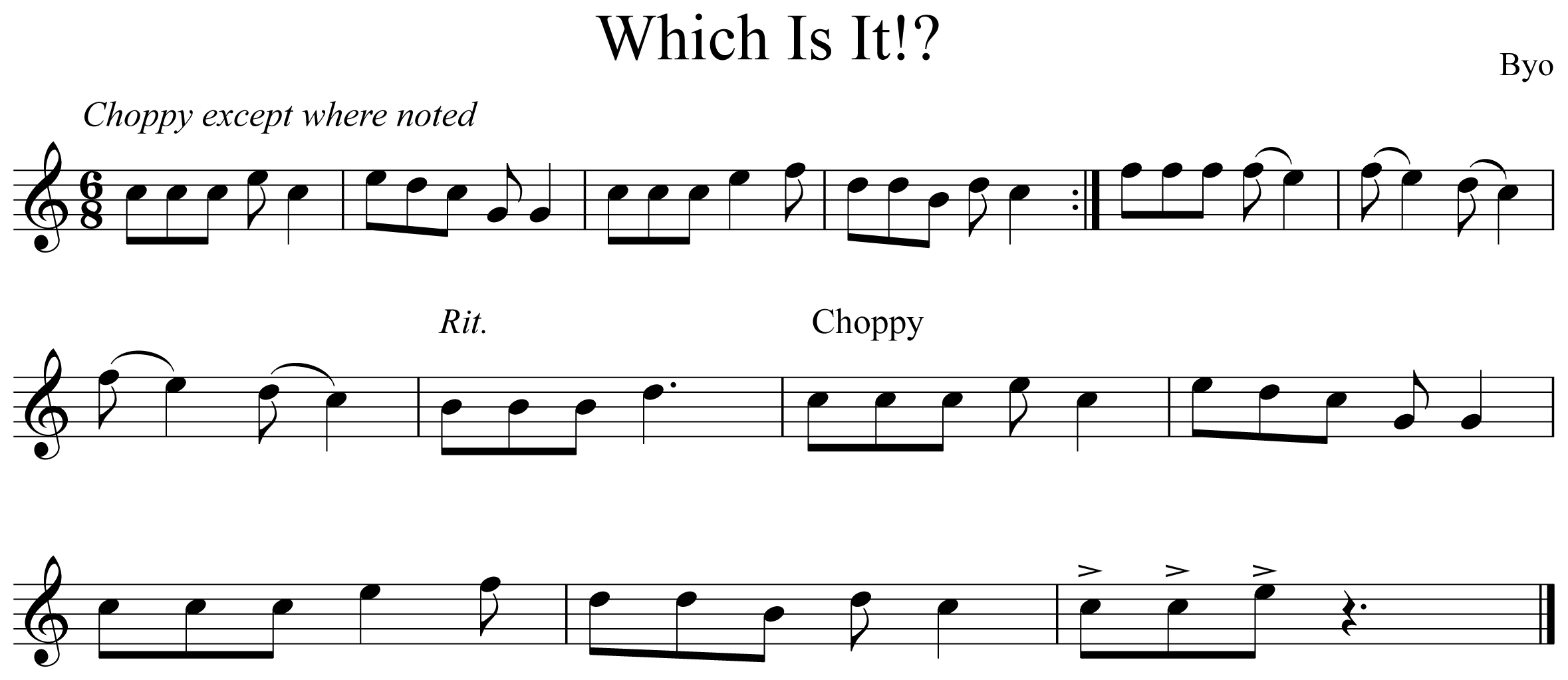 Which is it?! Notation Saxophone
