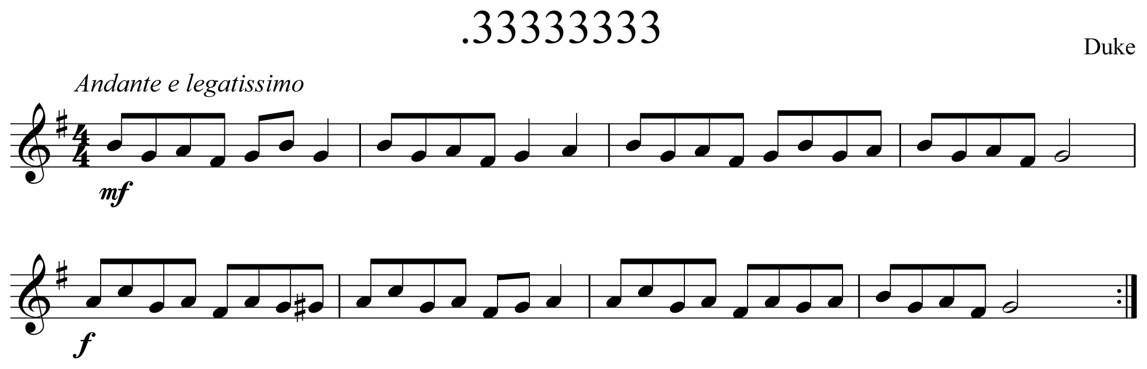 .33333333 Notation Trumpet