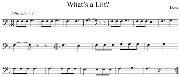 What's a Lilt? Notation Trombone