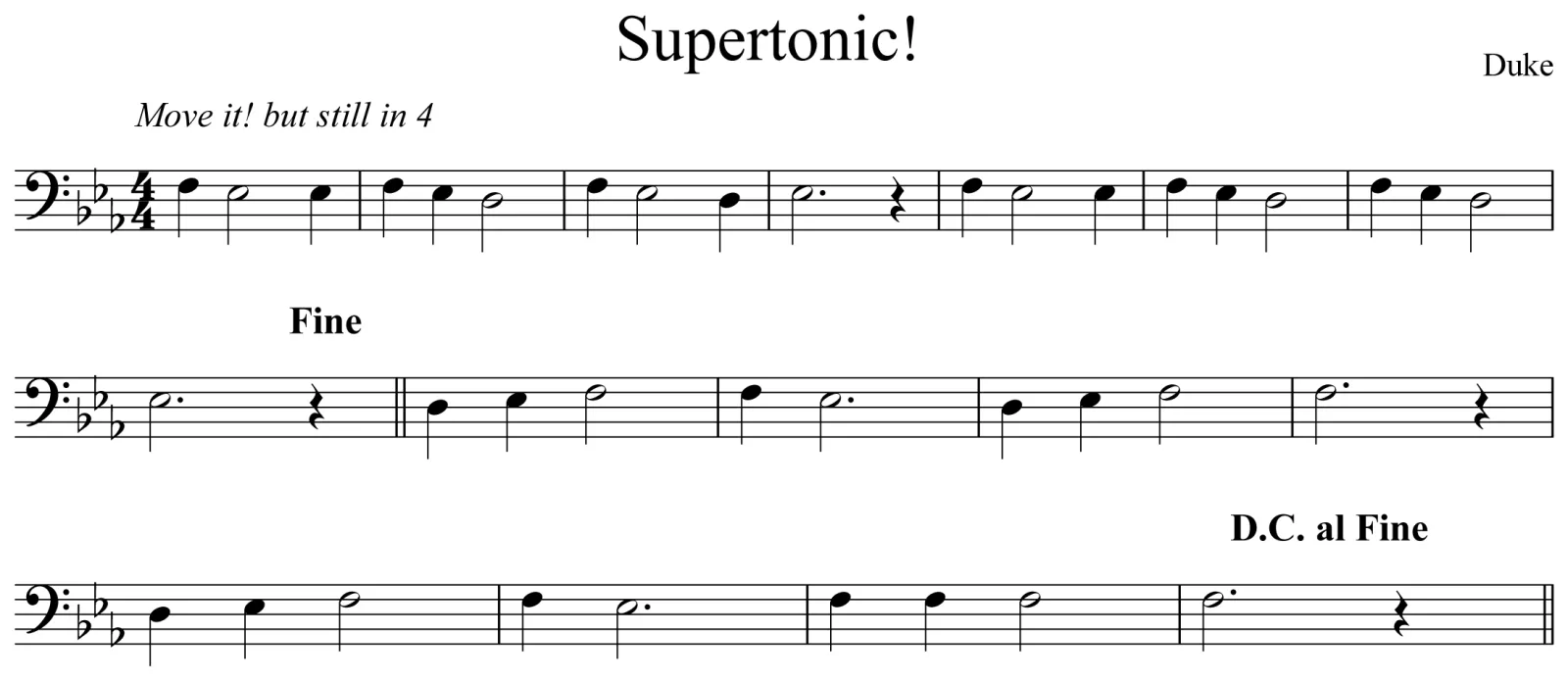 Supertonic! Notation Euphonium