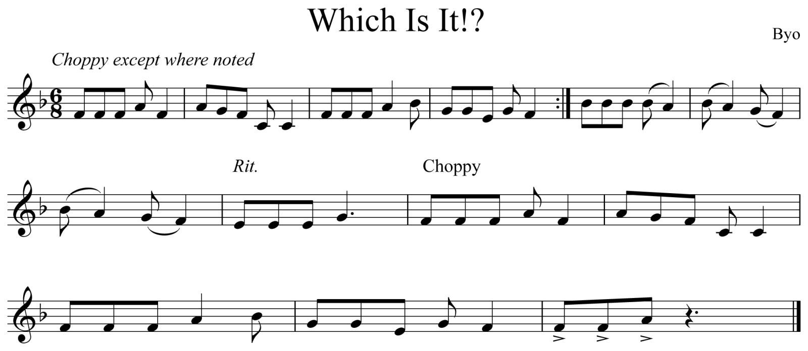 Which is it?! Notation Trumpet