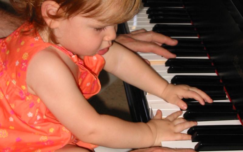 Girl at piano